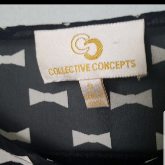 Collective concepts roll tab sleeve blouse small - Picture 2 of 9